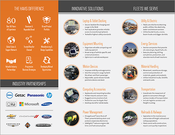 Havis Tri-fold Brochure for Enterprise Markets